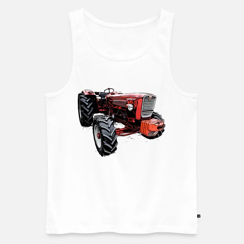 Güldner G60 Traktor - Männer Premium Bio Tank Top - Weiß