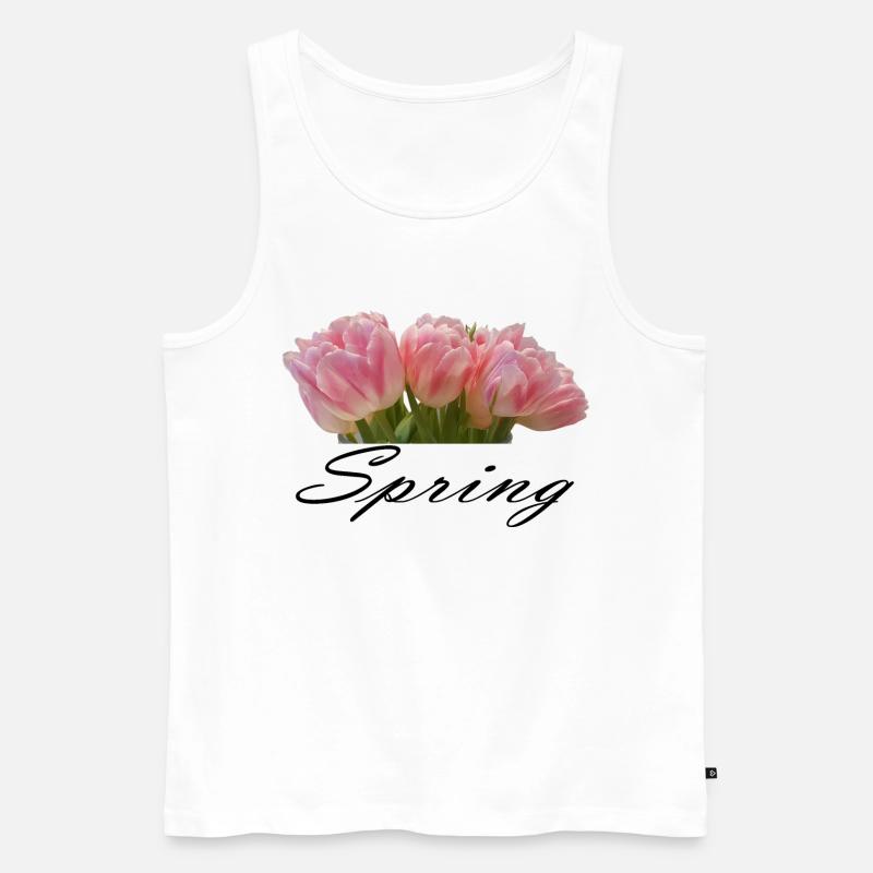 Frühlingsboten - Männer Premium Bio Tank Top - Weiß