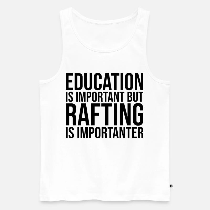 Rafting - Männer Premium Bio Tank Top - Weiß