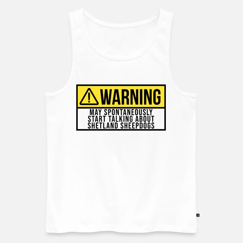 Shetland-Schäferhund - Männer Premium Bio Tank Top - Weiß