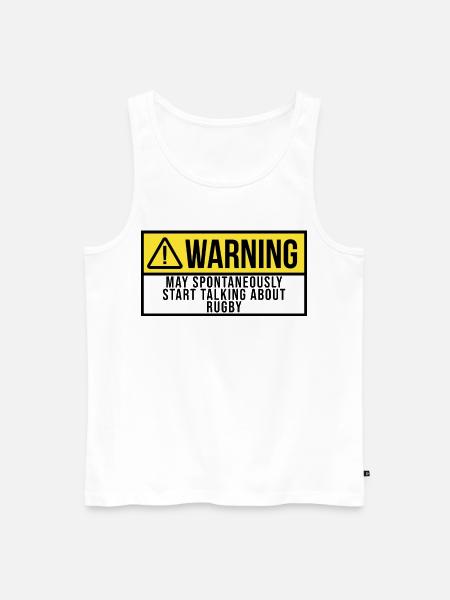 Rugby - Men's Premium Organic Tank Top - white
