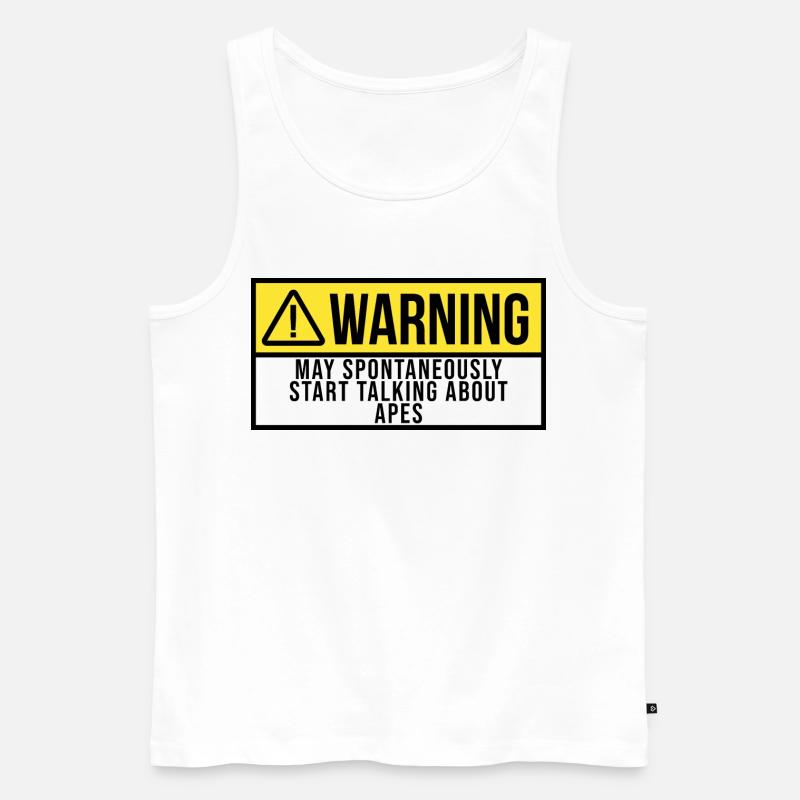 Affe - Männer Premium Bio Tank Top - Weiß