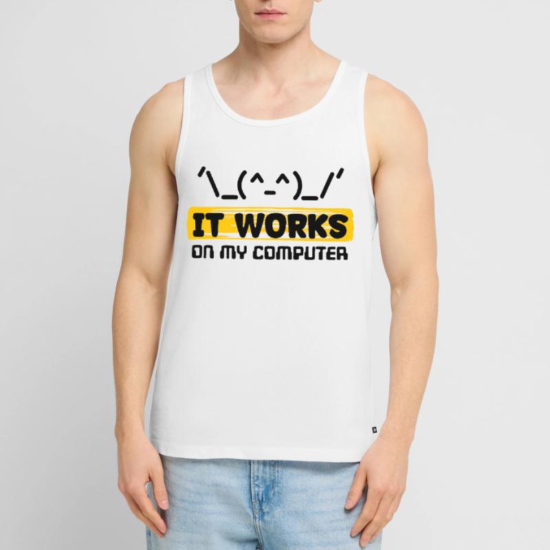 Déclaration du développeur Coden Scripting Computer Geek Débardeur bio Premium Homme