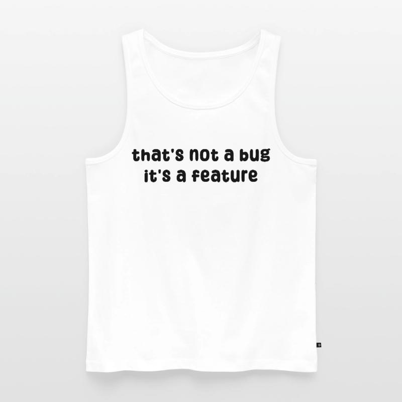 Developer Geek Bugs Code Computer Science Statement Men's Premium Organic Tank Top