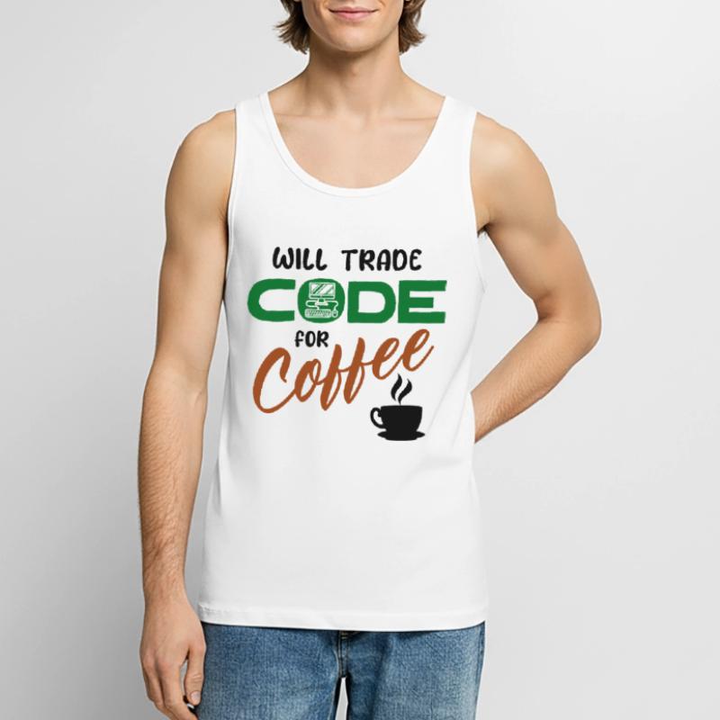 Code Statement Developer Computerfreak Informatik Men's Premium Organic Tank Top