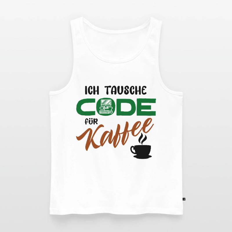 Programmer Software Developer Code Men's Premium Organic Tank Top