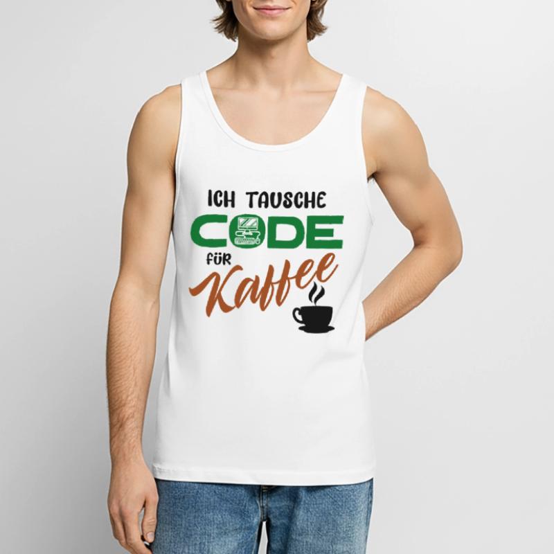 Programmer Software Developer Code Men's Premium Organic Tank Top