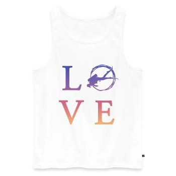 Tauchen Diving - Männer Premium Bio Tank Top - Weiß - Vorne - Michal (187cm)