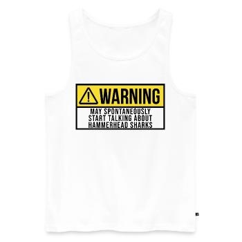 Hammerhead Shark Hammerhead Shark Hammerhead Shark - Men's Premium Organic Tank Top - white - Front - AI Model Male 178 light (178cm)