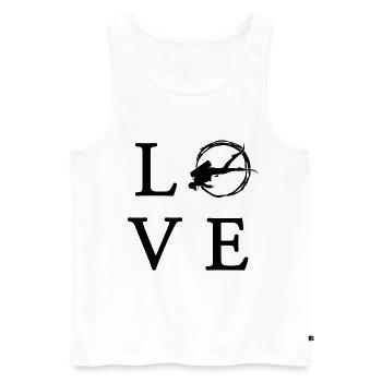 Tauchen, Diving, Diver, taucher, Scuba Diving, Tau - Männer Premium Bio Tank Top - Weiß - Vorne - Michal (187cm)
