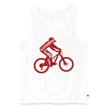 Motivation VTT - Débardeur bio Premium Homme - blanc - Devant - Michal (187cm)
