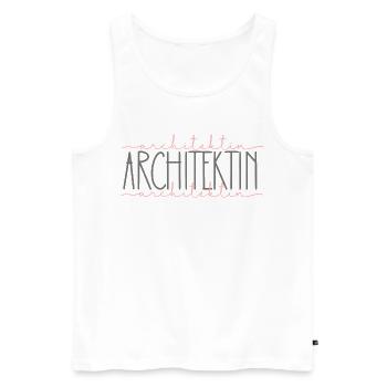Architektin Geschenk Architektur Beruf - Männer Premium Bio Tank Top - Weiß - Vorne - Michal (187cm)
