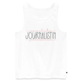 Journalistin Geschenk Journalismus Beruf - Männer Premium Bio Tank Top - Weiß - Vorne - Michal (187cm)