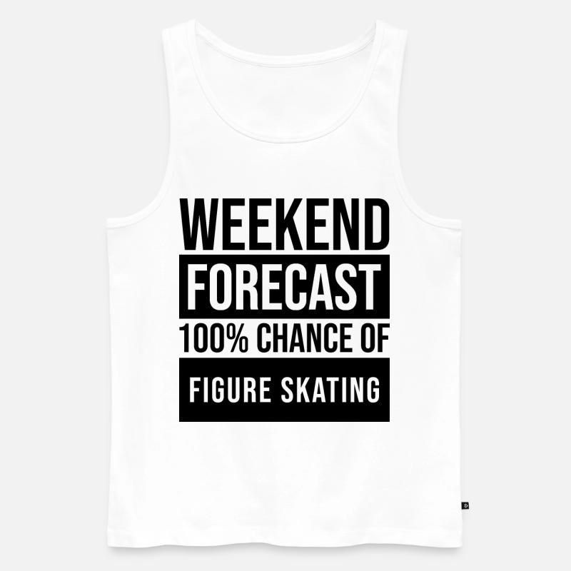 Eiskunstlauf - Männer Premium Bio Tank Top - Weiß