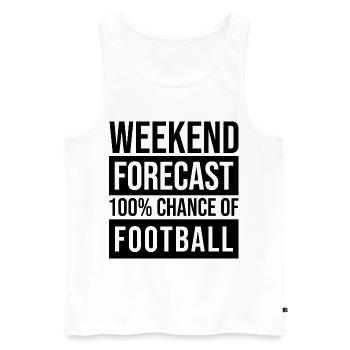 Fußball Fußball Fußball - Männer Premium Bio Tank Top - Weiß - Vorne - Michal (187cm)
