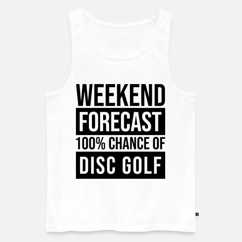 Discgolf - Männer Premium Bio Tank Top - Weiß