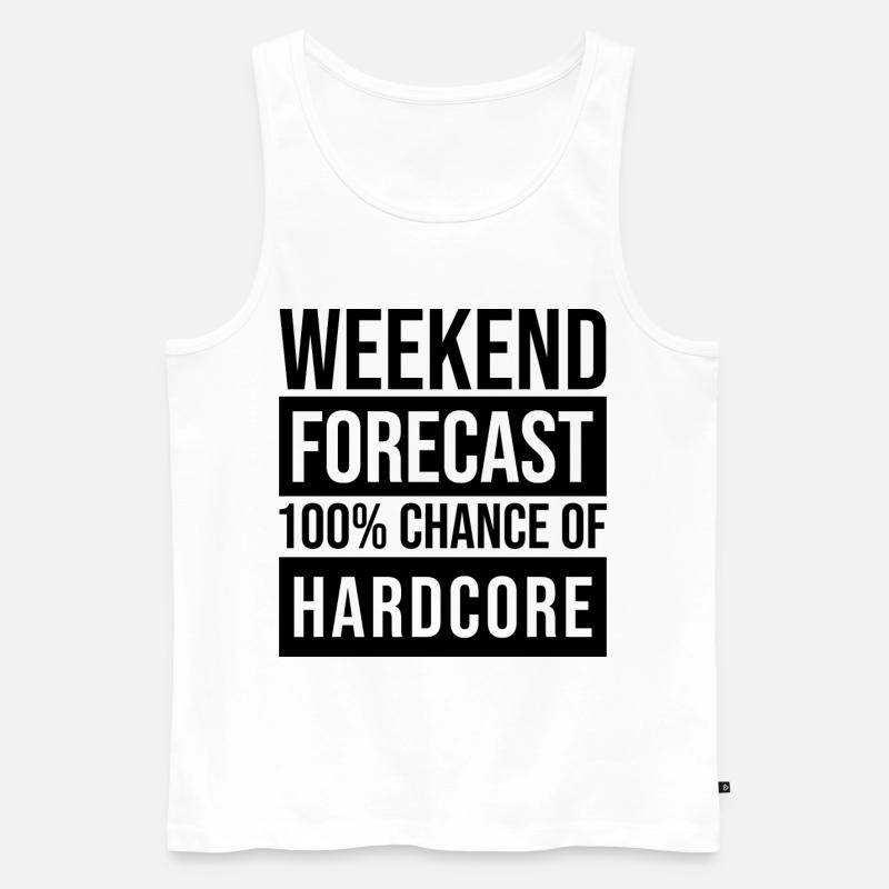 Hardcore - Männer Premium Bio Tank Top - Weiß
