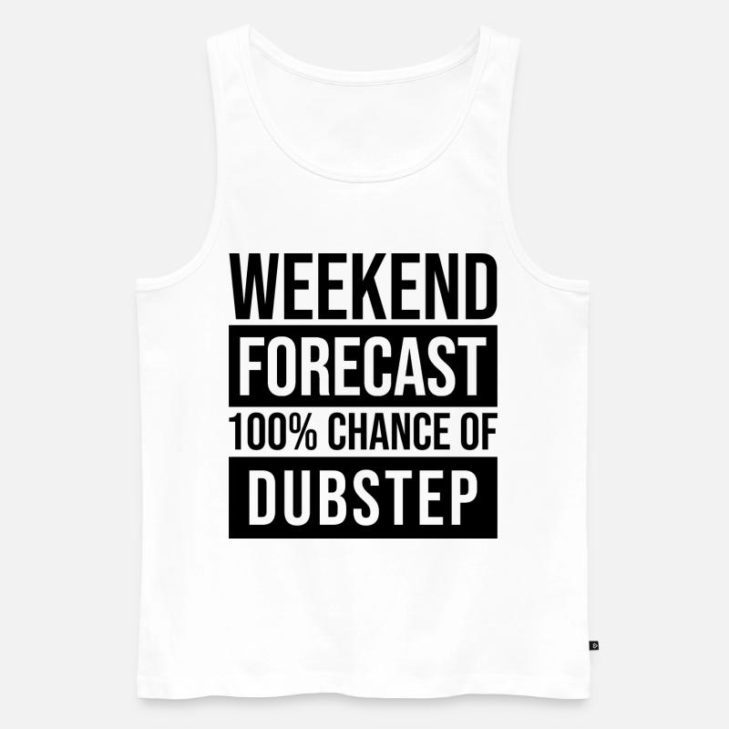 Dubstep - Männer Premium Bio Tank Top - Weiß