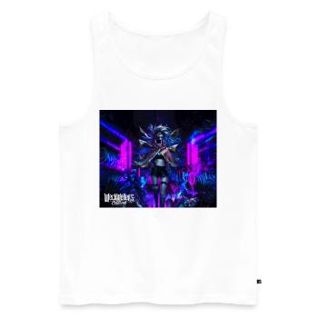 graffiti punk anime - Männer Premium Bio Tank Top - Weiß - Vorne - Michal (187cm)
