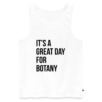 Botany - Men's Premium Organic Tank Top - white - Front - AI Model Male 178 light (178cm)