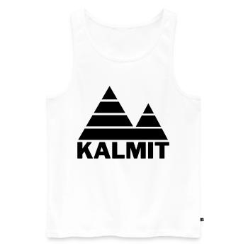 Bergland - Männer Premium Bio Tank Top - Weiß - Vorne - AI Model Male 178 light (178cm)