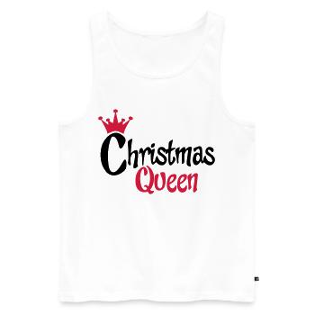 T-shirt de Noël drôle pour femme - Débardeur bio Premium Homme - blanc - Devant - Michal (187cm)