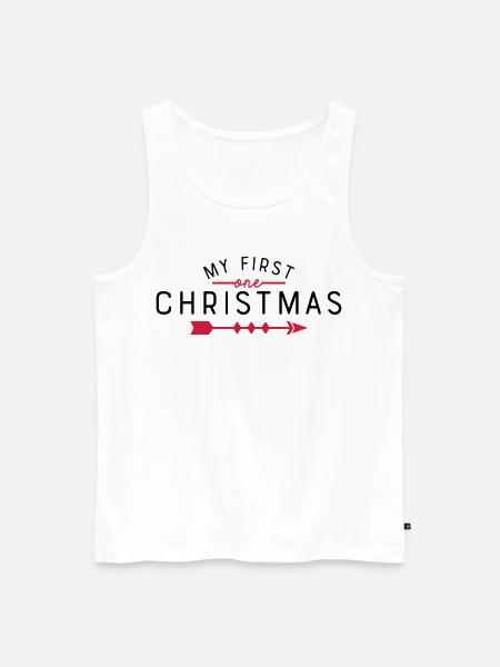mon premier Noël - Débardeur bio Premium Homme - blanc