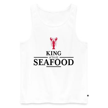 roi des fruits de mer - Débardeur bio Premium Homme - blanc - Devant - Michal (187cm)