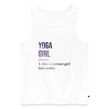 Yoga Yoga Yoga - Débardeur bio Premium Homme - blanc - Devant - Michal (187cm)