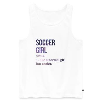 Fußball Fußball Fußball Fußball - Männer Premium Bio Tank Top - Weiß - Vorne - Michal (187cm)