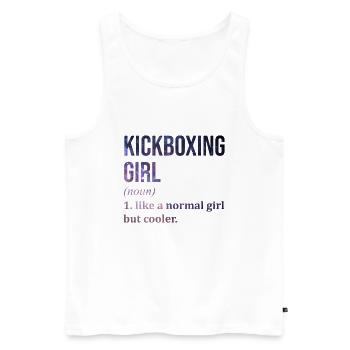 Kickboxing - Men's Premium Organic Tank Top - white - Front - AI Model Male 178 light (178cm)