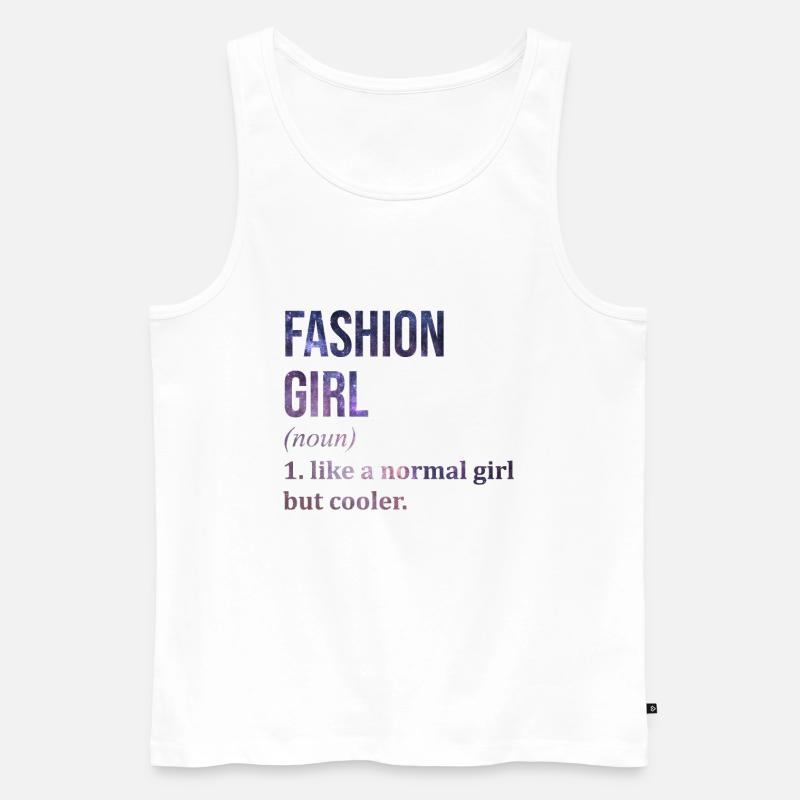 Mode - Männer Premium Bio Tank Top - Weiß