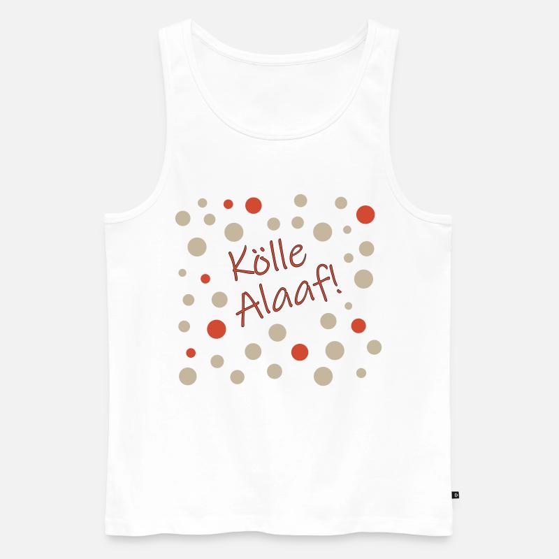 Kölle Alaaf - Männer Premium Bio Tank Top - Weiß