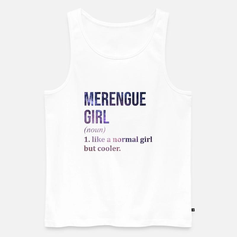 Merengue - Männer Premium Bio Tank Top - Weiß