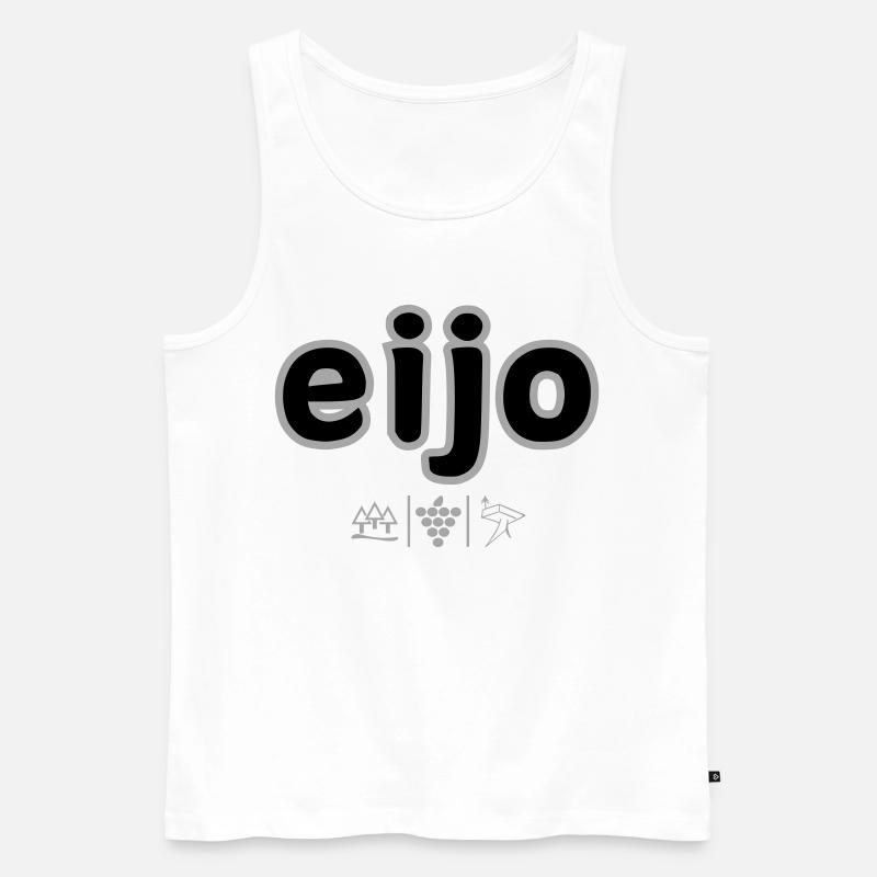 Eijo - Männer Premium Bio Tank Top - Weiß