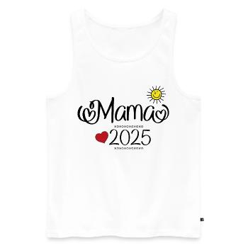 Maman 2025 - Débardeur bio Premium Homme - blanc - Devant - Michal (187cm)