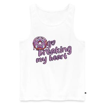 Donut - Männer Premium Bio Tank Top - Weiß - Vorne - Michal (187cm)