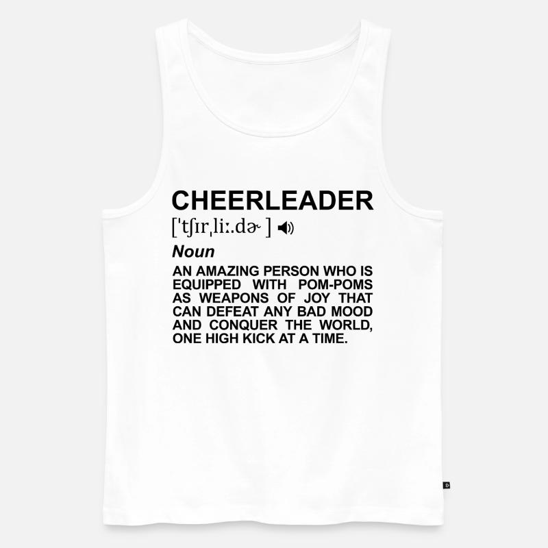 Cheerleader Bedeutung - Männer Premium Bio Tank Top - Weiß