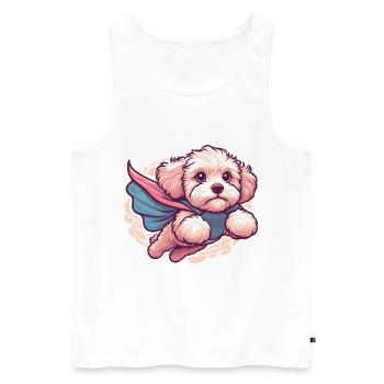 Super Dog Maltipoo Moodle Multipoo Cape Gift - Men's Premium Organic Tank Top - white - Front - Michal (187cm)