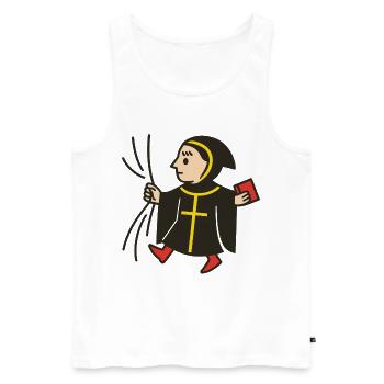 Munich - Men's Premium Organic Tank Top - white - Front - AI Model Male 178 light (178cm)