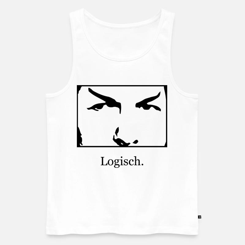 Logisch - Männer Premium Bio Tank Top - Weiß