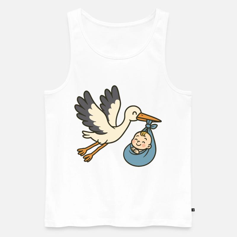 Peaceful Arrival - Männer Premium Bio Tank Top - Weiß