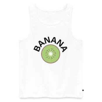 CRAZY FRUITS Kollektion - Männer Premium Bio Tank Top - Weiß - Vorne - AI Model Male 178 light (178cm)