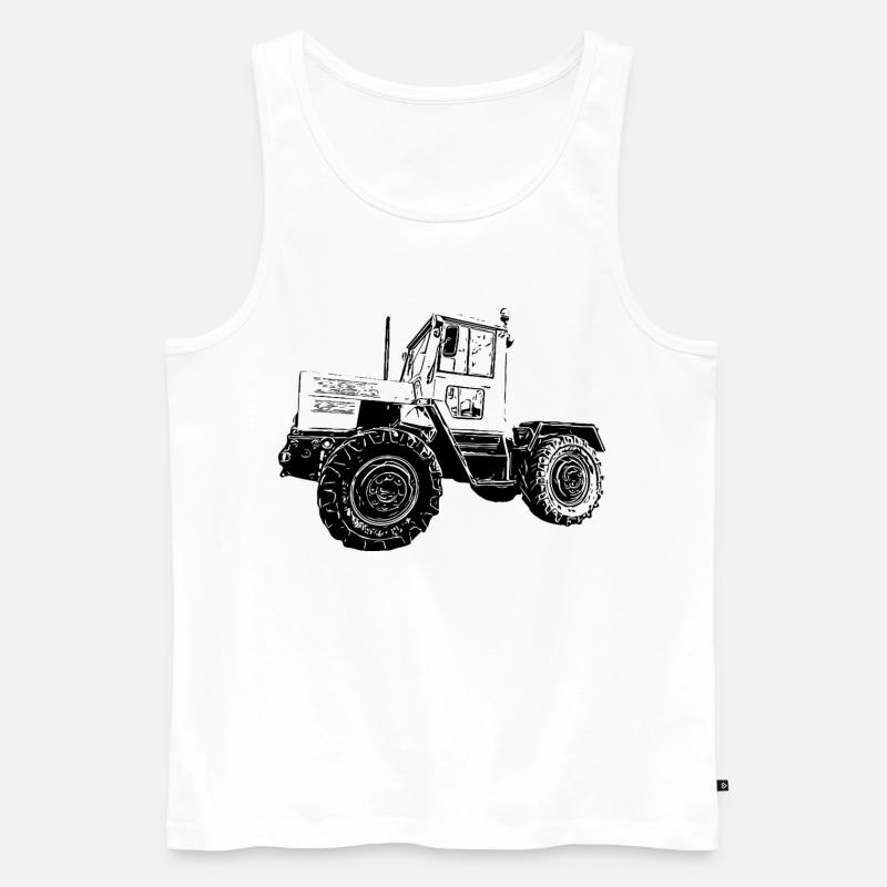 Kraft auf vier Rädern - Männer Premium Bio Tank Top - Weiß