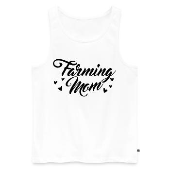 Bauernhof Mutter - Männer Premium Bio Tank Top - Weiß - Vorne - AI Model Male 178 light (178cm)