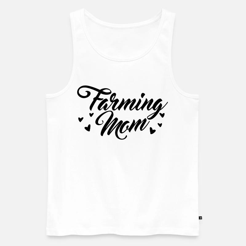 Bauernhof Mutter - Männer Premium Bio Tank Top - Weiß