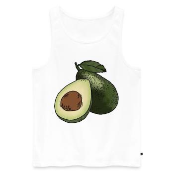 Avocat - Débardeur bio Premium Homme - blanc - Devant - Michal (187cm)