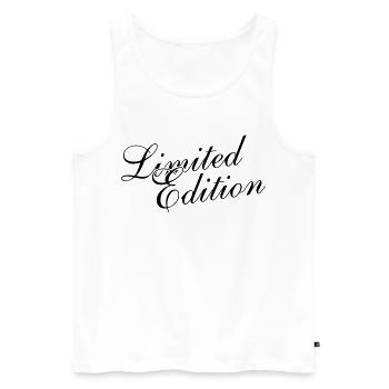 Limited Edition - Männer Premium Bio Tank Top - Weiß - Vorne - Michal (187cm)