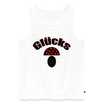 Lucky Guy - Modern Talisman & Lucky - Men's Premium Organic Tank Top - white - Front - Michal (187cm)