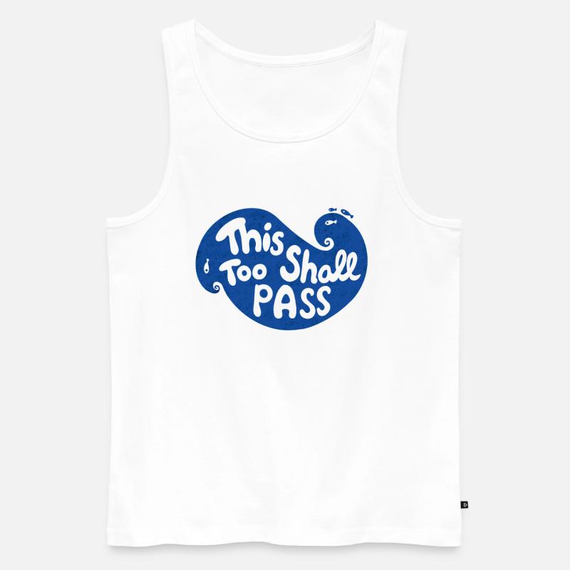 Auch diese Welle wird vorübergehen - Männer Premium Bio Tank Top - Weiß